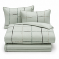 Bamboo Rain Grid Four-Piece Bedding Set