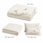 Cloudfold Crane Four-Piece Bedding Set