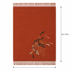 Fanburst Chrysanthemum Embroidered Throw