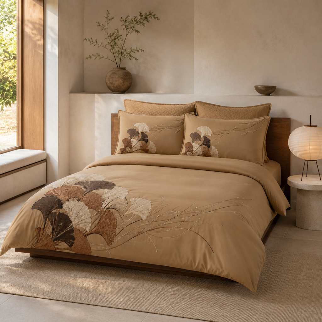 Ginkgo Fan Reverie Four-Piece Bedding Set