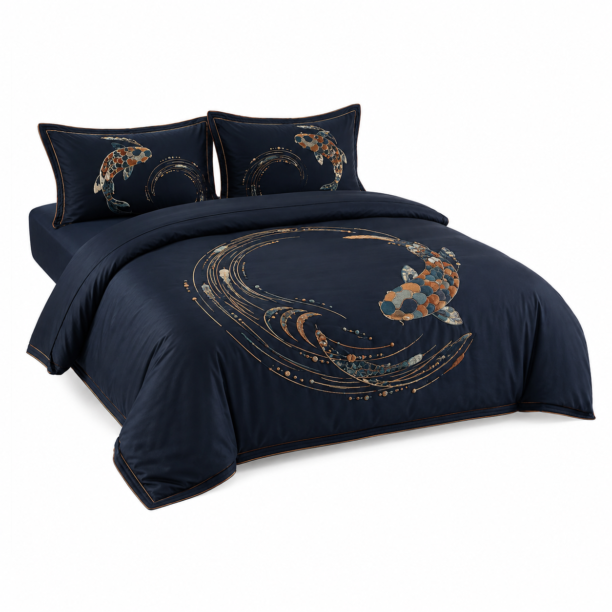Koi Current Nocturne Four-Piece Bedding Set