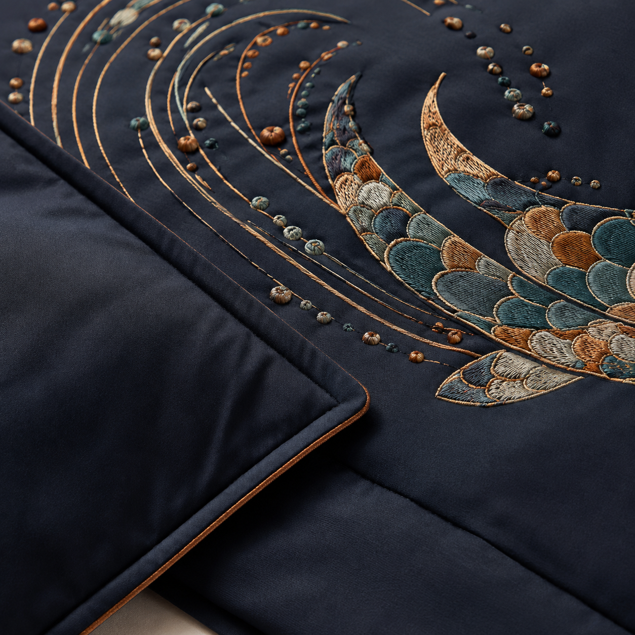 Koi Current Nocturne Four-Piece Bedding Set