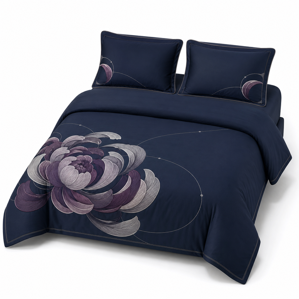 Moonpetal Arc Four-Piece Bedding Set