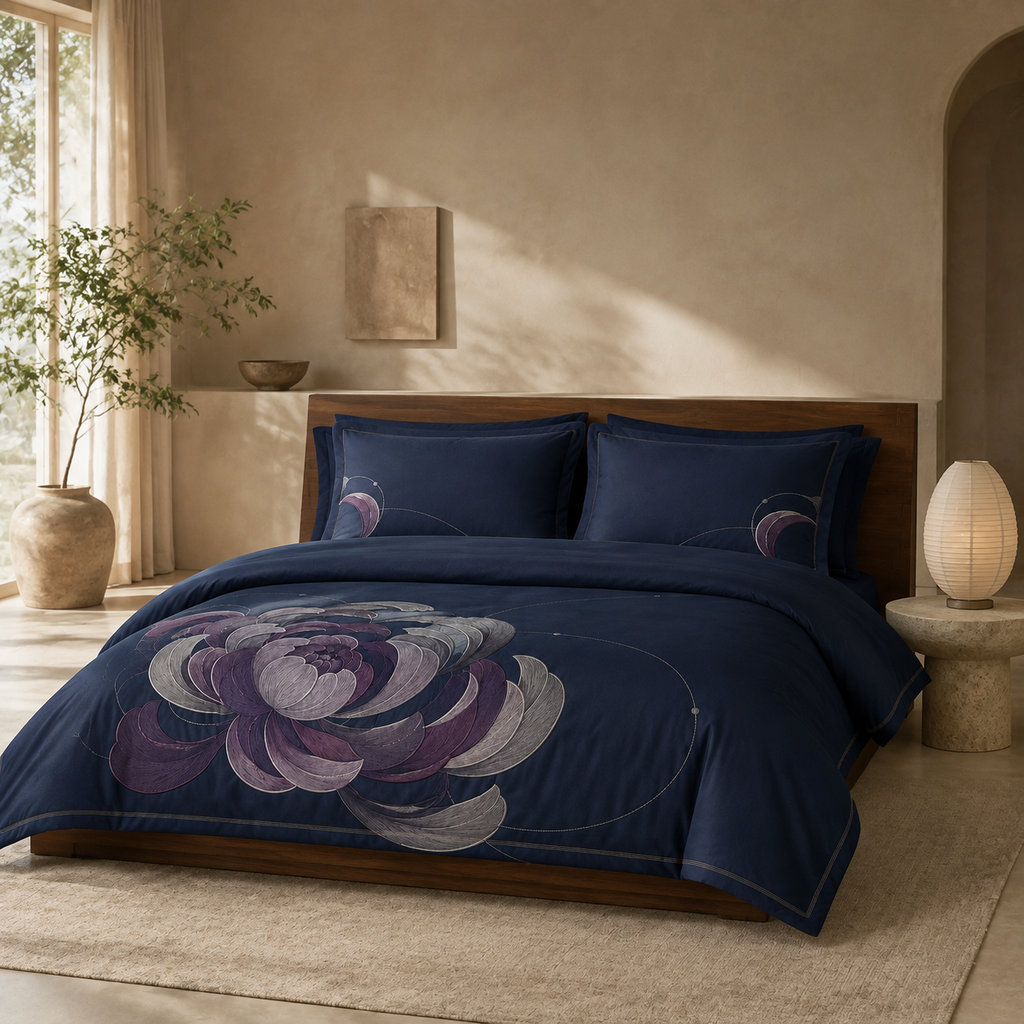 Moonpetal Arc Four-Piece Bedding Set