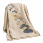 Ninefold Cloud Embroidered Throw