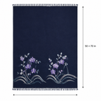 Orchid Tide Embroidered Throw