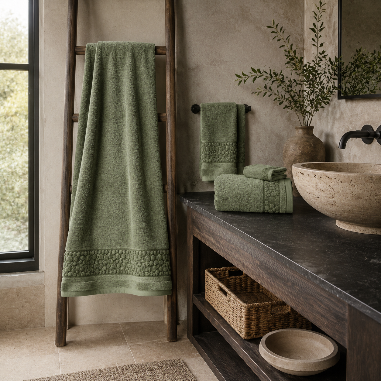 PebbleEdge Towel Set