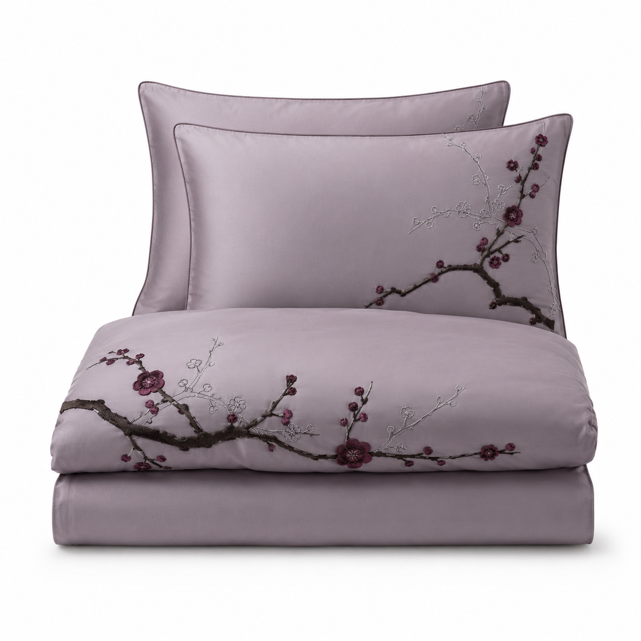 Plum Shadow Courtyard Four-Piece Bedding Set