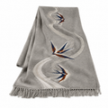 Riverpath Swallow Embroidered Throw