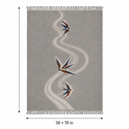 Riverpath Swallow Embroidered Throw